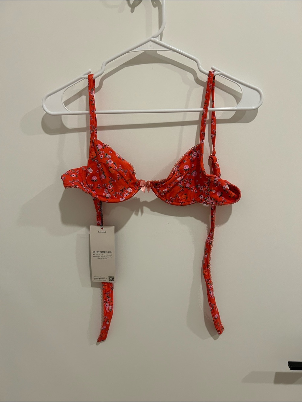 Blackbough Coral Floral Underwire Bikini Top